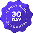 30-day money-back guarantee badge